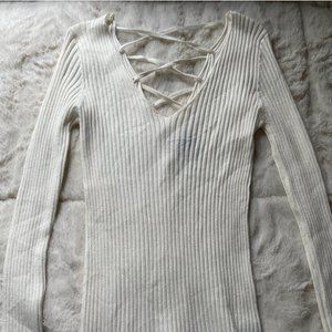 Cute White Long Sleeve Shirt